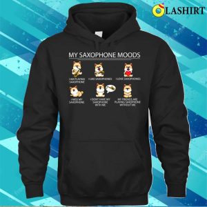 Saxophone Player T shirt Saxophone Player Gift Shiba Inu Dog Jazz Music Saxophone T shirt 3