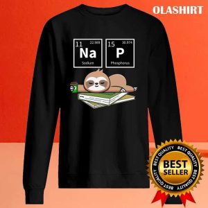 Sleeping Sloth Coffee Nap Chemistry Lazy Animal T shirt 2