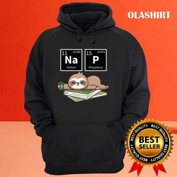 Sleeping Sloth Coffee Nap Chemistry Lazy Animal T-shirt