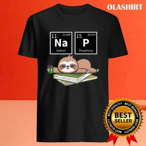 Sleeping Sloth Coffee Nap Chemistry Lazy Animal T shirt 4