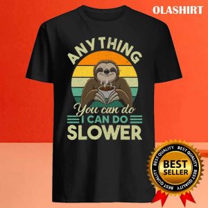 Sloth Coffee Lazy Slow Not Fast Love Relaxing Hanging Vintage Shirt 4