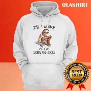 Sloth Just A Woman Who Love Sloths And Book Shirt 3