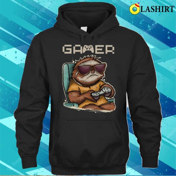 Sloth T-shirt, Cool Gamer Sloth T-shirt