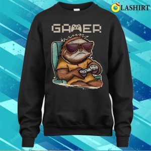 Sloth T shirt Cool Gamer Sloth T shirt 4