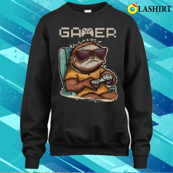 Sloth T-shirt, Cool Gamer Sloth T-shirt