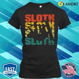 Sloth T-shirt, Sloth Retro Vintage T-shirt