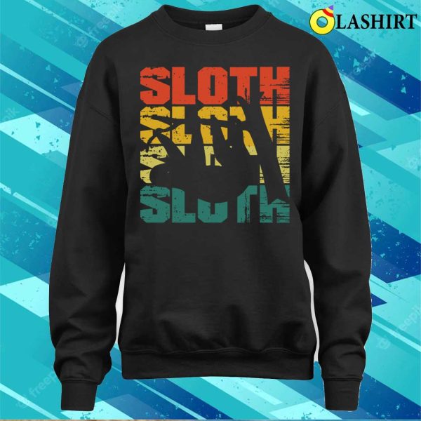 Sloth T-shirt, Sloth Retro Vintage T-shirt