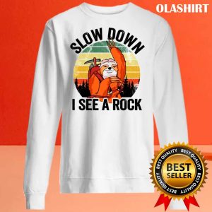 Slow Down I See a Rock Vintage Sunset Sloth Shirt Chasing Tranquility 2