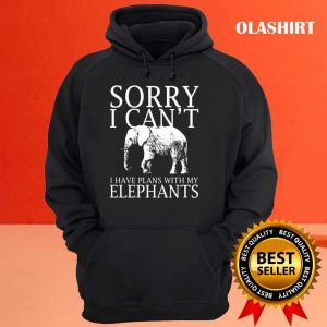 Sorry I Cant I Have Plans With My Elephants Elephants Funny T Shirt 3