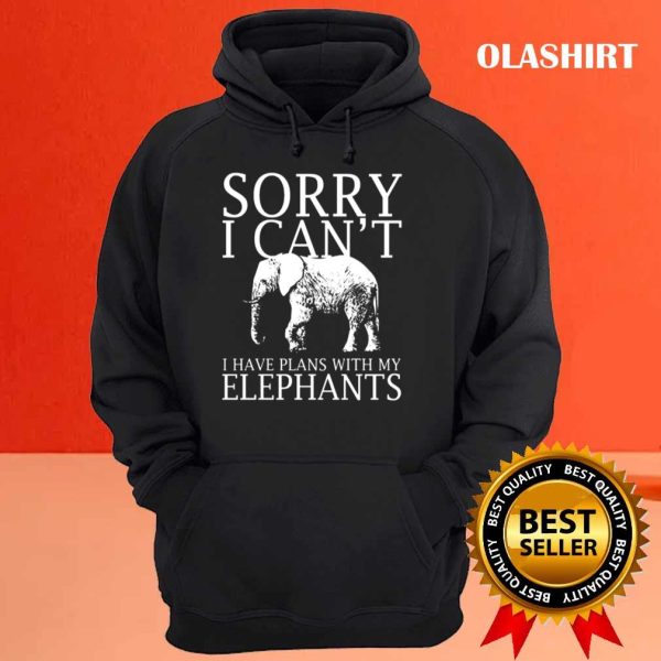 Sorry I Can’t I Have Plans With My Elephants, Elephants Funny T Shirt