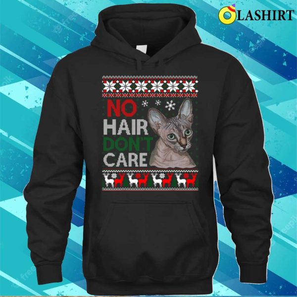 Sphynx Cat Ugly Christmas Sweater, Perfect For Hairless Cat Fans