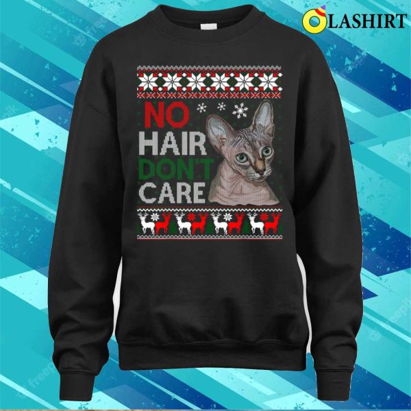 Sphynx Cat Ugly Christmas Sweater, Perfect For Hairless Cat Fans