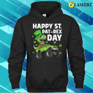 St Paddys Day T shirt Kids Happy St Patrex Day St Patricks Day Dinosaur Monster Truck T shirt 3