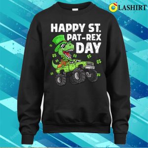 St Paddys Day T shirt Kids Happy St Patrex Day St Patricks Day Dinosaur Monster Truck T shirt 4