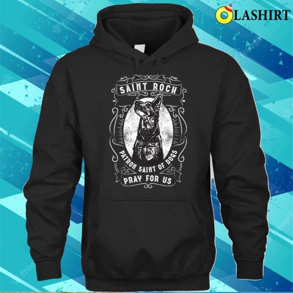 St Roch Dog Patron Saint Of Dogs Pet T-shirt, Catholic Prayer Shirt For Pet Lovers