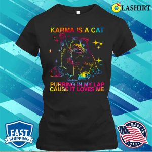 Taylor Swift T shirt Karma Is A Cat Purring In My Lap Tie Dye T shirt 2