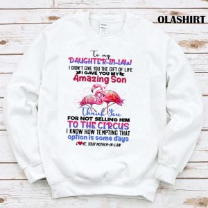 To My Daughter-in-law Flamingo Circus Shirt