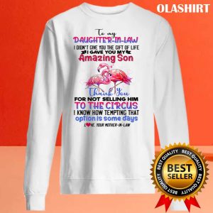 To My Daughter in law Flamingo Circus Shirt 2