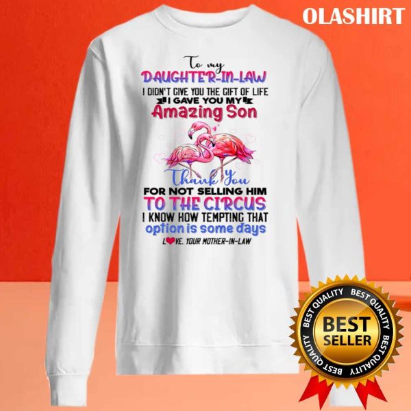 To My Daughter-in-law Flamingo Circus Shirt