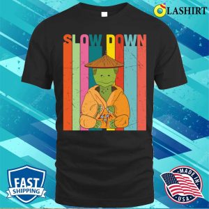 Turtle Lover T shirt Slow Down Yoga Turtle Meditating T shirt 1