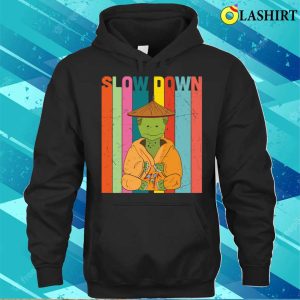 Turtle Lover T shirt Slow Down Yoga Turtle Meditating T shirt 3