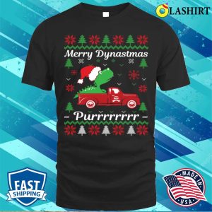 Ugly Christmas Sweater T shirt Ugly Christmas Sweater Dinosaur T shirt 1