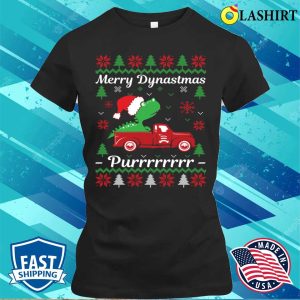 Ugly Christmas Sweater T-shirt, Ugly Christmas Sweater Dinosaur T-shirt