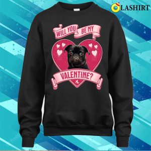 Valentine Dog T shirt My Pug Is My Valentine T shirt 4