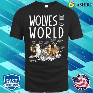 Wolf T-shirt, Wolves Of The World T-shirt