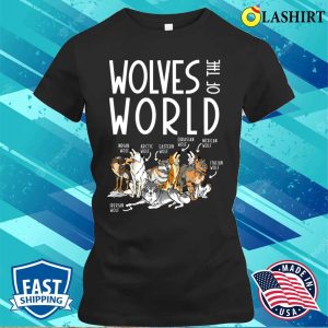 Wolf T-shirt, Wolves Of The World T-shirt