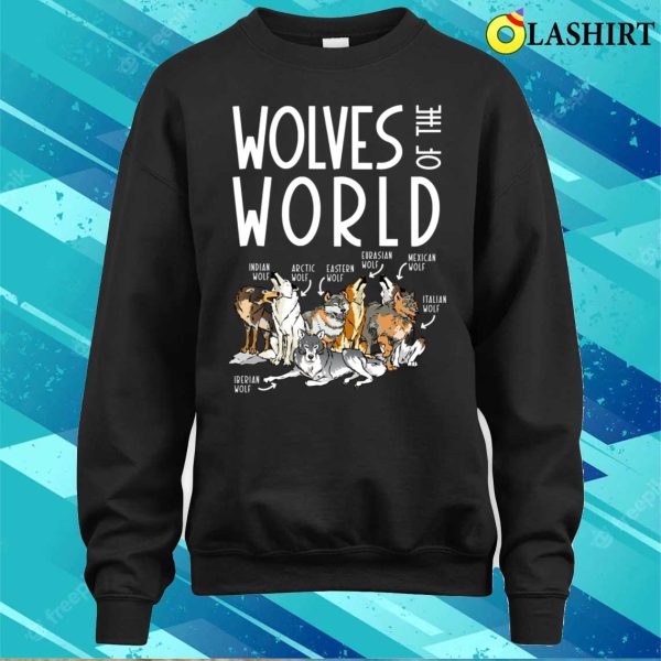 Wolf T-shirt, Wolves Of The World T-shirt