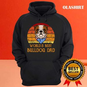 Worlds Best Bulldog Dad Vintage T shirt Trending Shirt 3