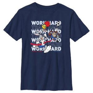 Boy_s Looney Tunes Work Hard Crew T-Shirt