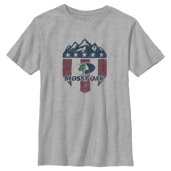 Boy_s Mossy Oak American Flag Shield Logo T-Shirt