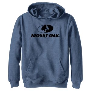 Boy_s Mossy Oak Black Classic Logo Pull Over Hoodie