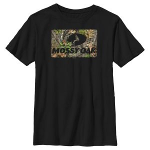 Boy_s Mossy Oak Black In the Woods Logo T-Shirt