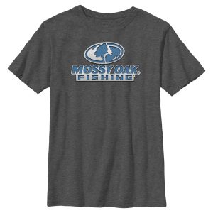 Boy_s Mossy Oak Blue Fishing Logo T-Shirt