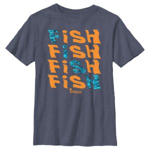 Boy_s Mossy Oak Fish Text Stack T-Shirt