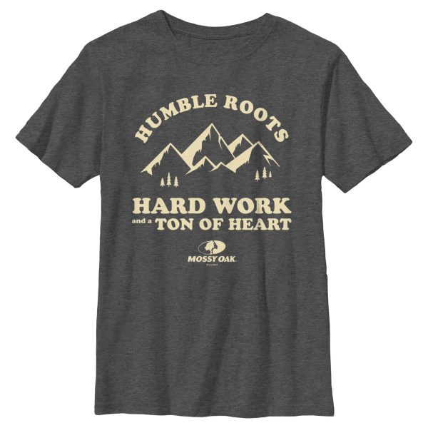 Boy_s Mossy Oak Humble Roots Hard Work and a Ton of Heart T-Shirt