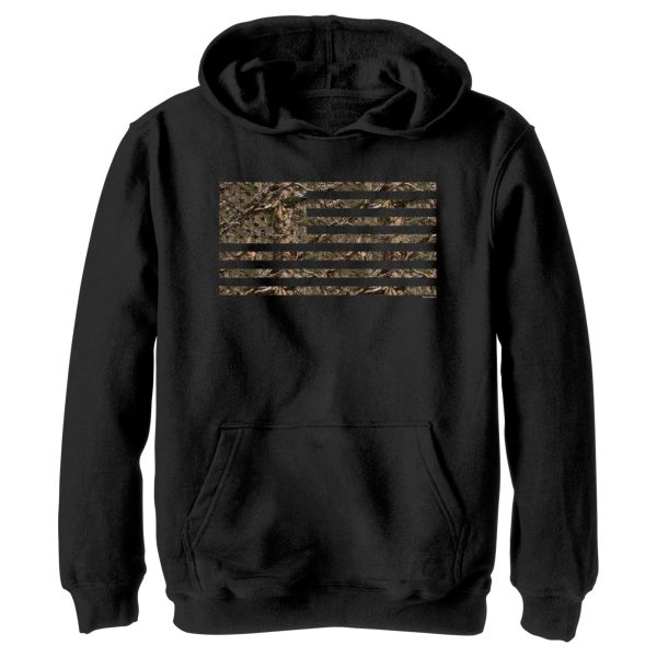 Boy_s Mossy Oak In the Woods Flag Pull Over Hoodie