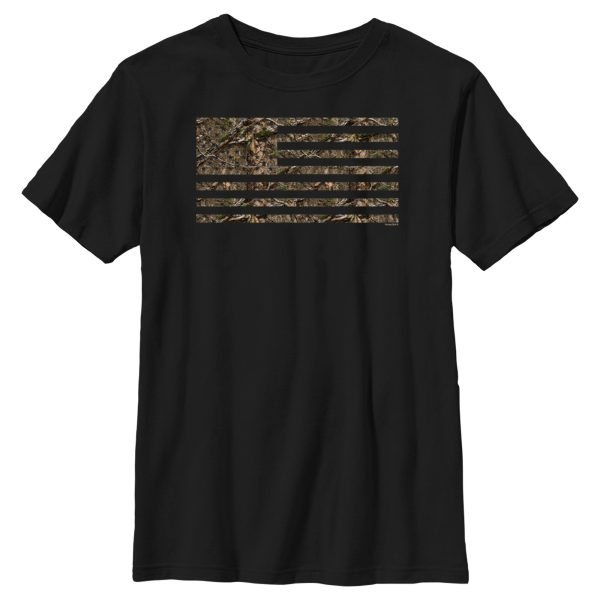 Boy_s Mossy Oak In the Woods Flag T-Shirt