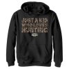 Boy_s Mossy Oak Just a Kid Who Loves Hunting Pull Over Hoodie