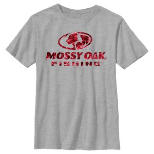 Boy_s Mossy Oak Red Water Fishing Logo T-Shirt