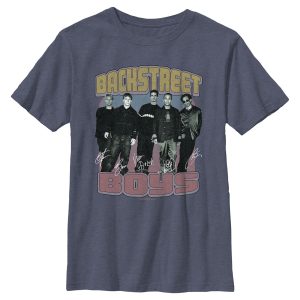 Boy’s Backstreet Boys Group Signatures Distressed T-Shirt