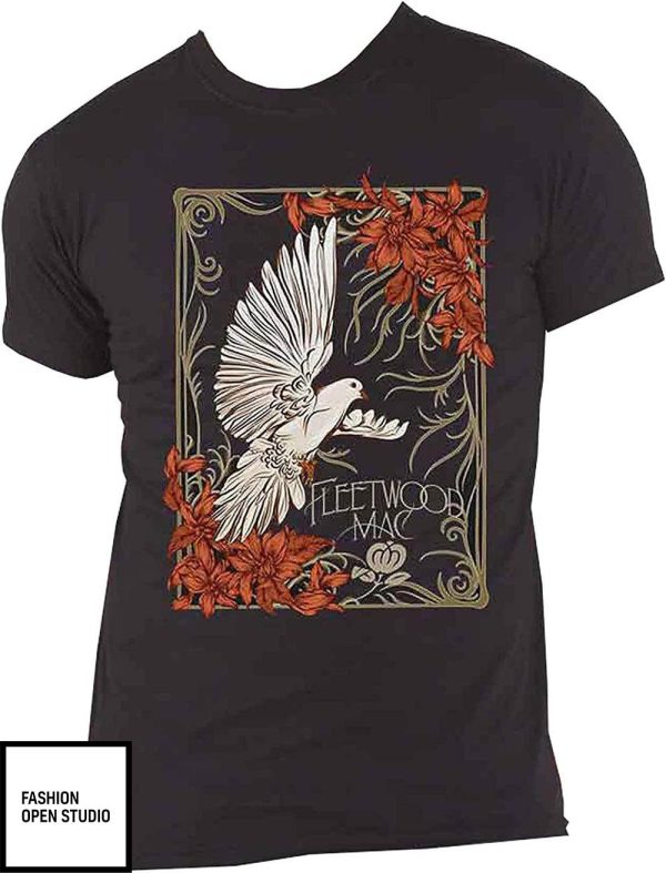 Fleetwood Mac T-Shirt Dove Band Logo T-Shirt