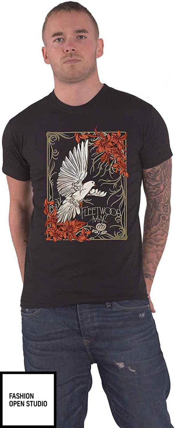 Fleetwood Mac T-Shirt Dove Band Logo T-Shirt