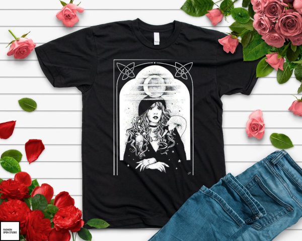 Fleetwood Mac T-Shirt Stevie Nicks Black And White T-Shirt