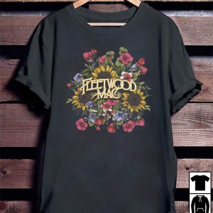 Fleetwood Mac T-Shirt Vintage Colorful Flowers T-Shirt