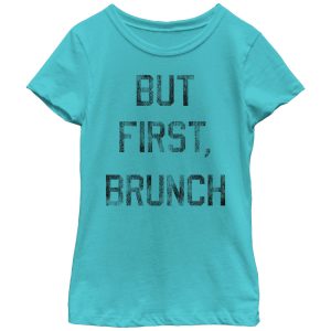 Girl_s CHIN UP But First Brunch T-Shirt