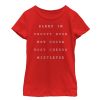 Girl_s CHIN UP Christmas Cozy Checklist T-Shirt